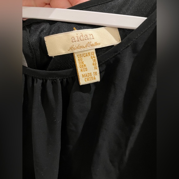 Aidan Mattox Blouson Floral Embroidered Dress - US Size 12 - Picture 13 of 14